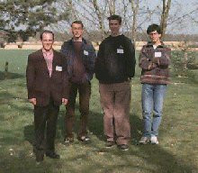 L'&eacute;quipe du groupe n&deg; 9: Gilles, Markus, Stefan et Vincent.